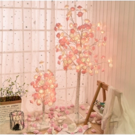 Christmas Rose Glow Colorful Tree Light LED Bedhead Floor Light Living Room